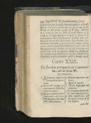 Caput XXIX. De Iuribus utrique sexui communibus; ubi de tutela & c.