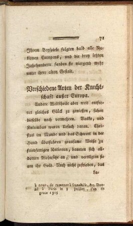 Verschiedene Arten der Knechtschaft außer Europa.