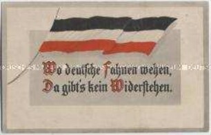 Propagandakarte zum Ersten Weltkrieg