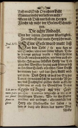 Die achte Andacht