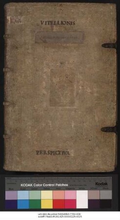 VITELLIONIS MA/||THEMATICI DOCTISSIMI PERI OPTIKĒS,|| id est de natura, ratione, & proiectione radiorum uisus, lu=||minum, colorum at[que] formarum, quam uul=||go Perspectiuam uocant,|| LIBRI X.|| ... Omnia ab hoc Autore ... || diligentissime tradita ... || Nunc primum opera Mathematico[RUM] praestantiss.dd.Ge-||orgij Tanstetter & Petri Apiani in lucem aedita.||