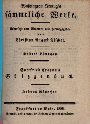 Gottfried Crayon's Skizzenbuch, 3