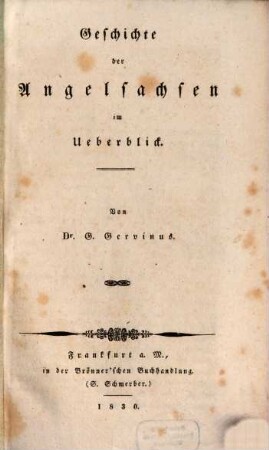 Geschichte der Angelsachsen im Überblick