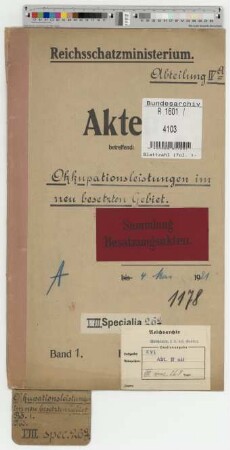 Okkupationsleistungen im neubesetzten Gebiet