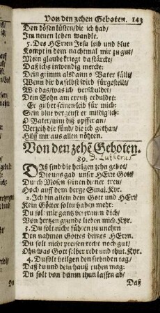 Von den zehe[n] Geboten.