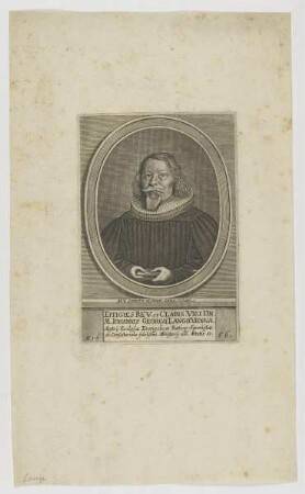 Bildnis des Iohann Georg Lang