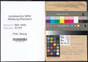Entnazifizierung Georg Fink , geb. 17.05.1909 (Elektriker)
