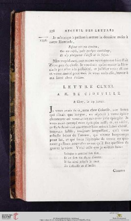 (Lettre CLXXI - CLXXX)