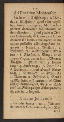 Ad Ducatum Montensem