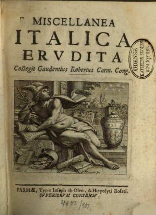 Miscellanea Italica Erudita, 1