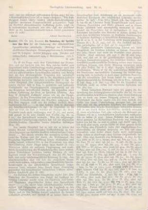 675-677 [Rezension] Gasser, Johannes Konrad, Die Bedeutung der Sprüche Jesu Ben Sira