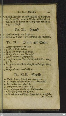 Tit. XLI. Sinter und Guhr