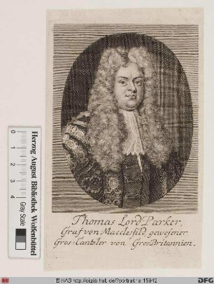 Bildnis Thomas Parker, 1721 1. Earl of Macclesfield