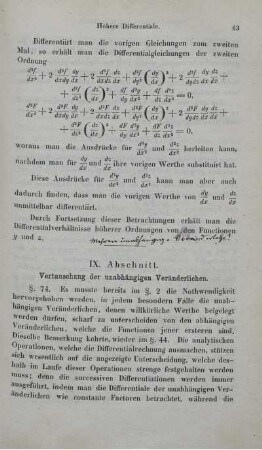 IX. Abschnitt - XVI. Abschnitt.