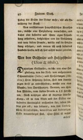 40-54, Von dem Geschwüre und Hohlgeschwüre (Ulcus & fistula)