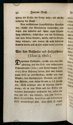 40-54, Von dem Geschwüre und Hohlgeschwüre (Ulcus & fistula)