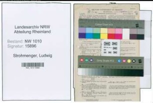 Entnazifizierung Ludwig Strohmenger , geb. 06.02.1897 (Chemiker)