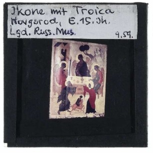 Russische Ikone, Troica (aus Novgorod)