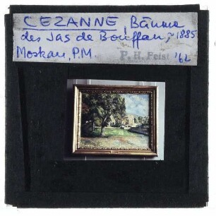 Cézanne, Kastanienbäume und Farm in Jas de Bouffan