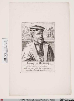 Bildnis Lawrence Humphrey (lat. Laurentius Humfredus)