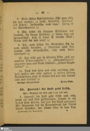 50. Hurra! die Luft geht frisch