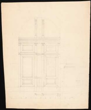 Wohnhaus Franzens, Alexanderstraße, Berlin-Mitte: Ansicht der Haustür