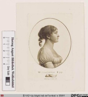 Bildnis Wilhelmine Epp (verehel. Guhr)