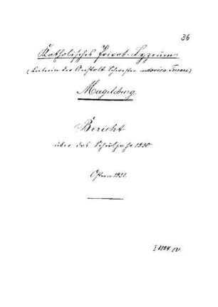 1930/31: Bericht ... - 1930/31