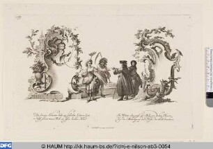 Cartouches Modernes orné avec des diferentes Figures