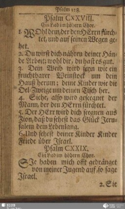 Psalm CXXVIII