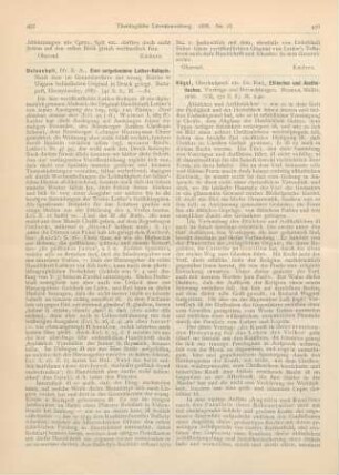 456-457 [Rezension] Kögel, Rud., Ethisches und Aesthetisches