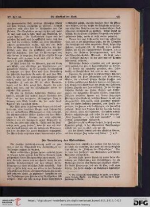 Die Vermittlung des Wesentlichen