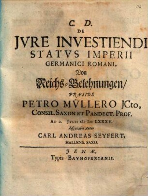 De iure investiendi status Imperii Germanici Romani