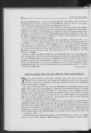 Hamburgische Electricitäts-Werke Aktiengesellschaft.