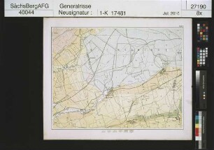 Geologische und Grubenrevierkarte des Kohlenbeckens von Teplitz- Dux- Brüx [Teplice- Duchcov- Most] in Böhmen