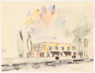 Zweifamilienhaus Monatskonkurrenz Februar 1930: Perspektivische Ansicht