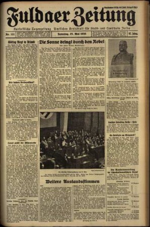 Ausgabe vom Samstag, den 25. Mai 1935.
