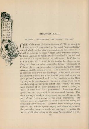 Chapter XXIII. Mutual responsibility and respect for law