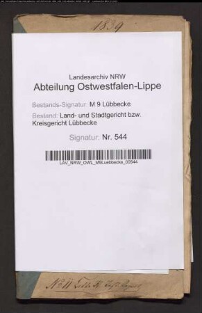 Erblasser: Horstmann, Anne Marie Dorothee: