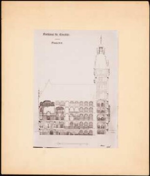 Rathaus, Elberfeld: Schnitt A-B