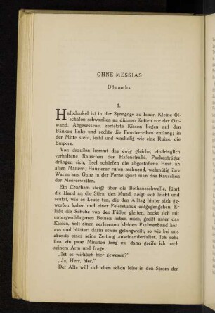 Ohne Messias. Dönmehs.