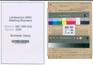 Entnazifizierung Georg Buchwald , geb. 02.12.1905 (Lehrer)