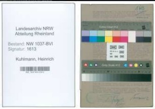 Entnazifizierung Heinrich Kuhlmann , geb. 06.03.1898 ()