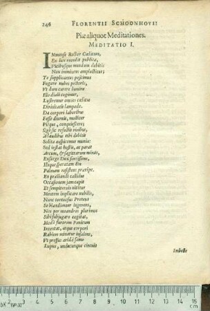 Piæ aliquot Meditationes.