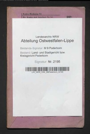 Erblasser: Wiesing, Anna Catharina oder Katharina:
