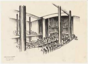 Kongresszentrum Heidelberg Neubau: Perspektivische Ansicht Saal