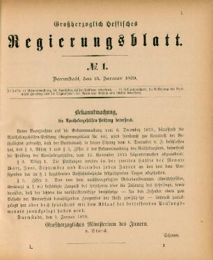 15. Januar-1. December = No. 1-58