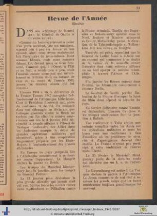 Revue de l'Année.