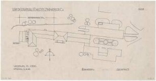 Döllgast, Hans; Schloss Zinneberg, Wiederaufbau - Lageplan