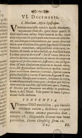 691-700, VI. - X. Decembris